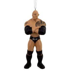 Hallmark Ornaments WWE The Rock Christmas Tree Ornament (New) Wrestling